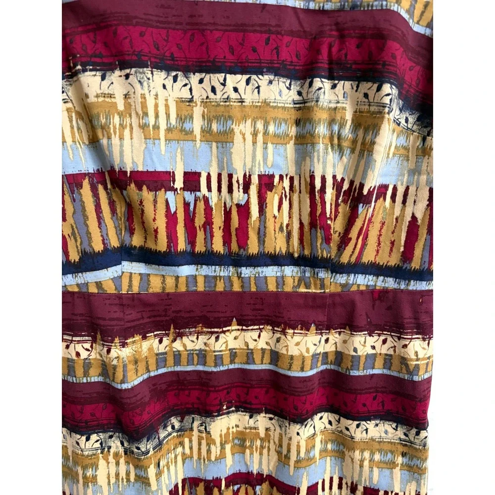 Pendleton Womens Multi Color Aztec Abstract Stripe Cotton Sheath Dress‎ Size 6